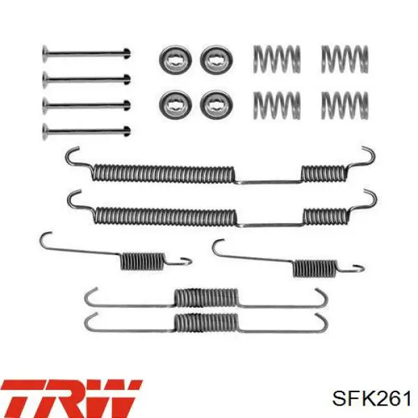 Купити 9404308738 Fiat/Alfa/Lancia Монтажний комплект задніх барабанних колодок