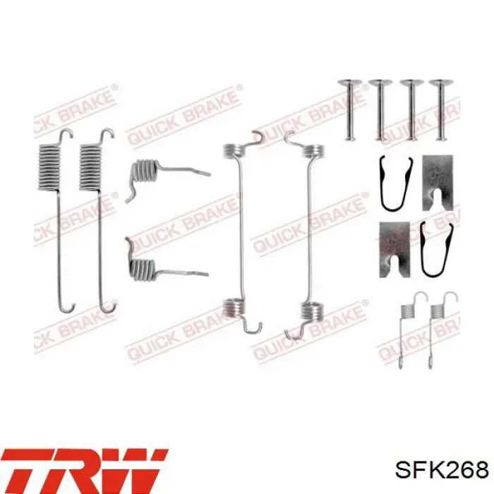 Монтажний комплект задніх барабанних колодок Ford 1006004 ціна, від 6.18 USD