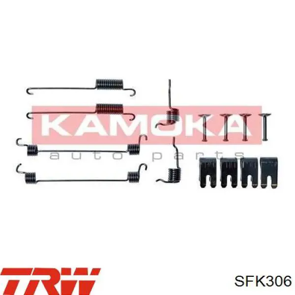 SFK306 TRW монтажний комплект задніх барабанних колодок