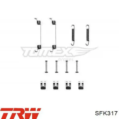 Ремкомплект гальмівних колодок Ford 1611066 ціна, від 8.07 USD