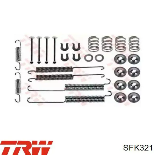 Монтажний комплект задніх барабанних колодок TRW SFK321 ціна, від 9.70 USD