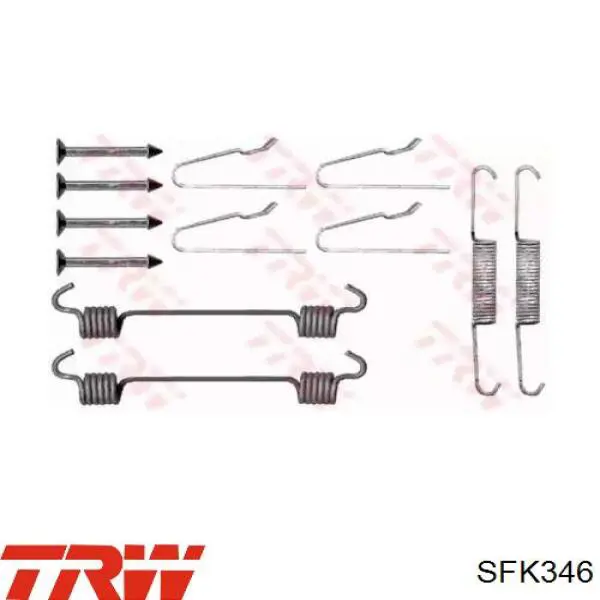 Монтажний комплект задніх барабанних колодок TRW SFK346 ціна, від 6.90 USD