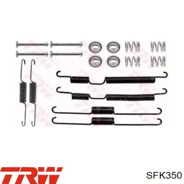Монтажний комплект задніх барабанних колодок TRW SFK350 ціна, від 7.30 USD