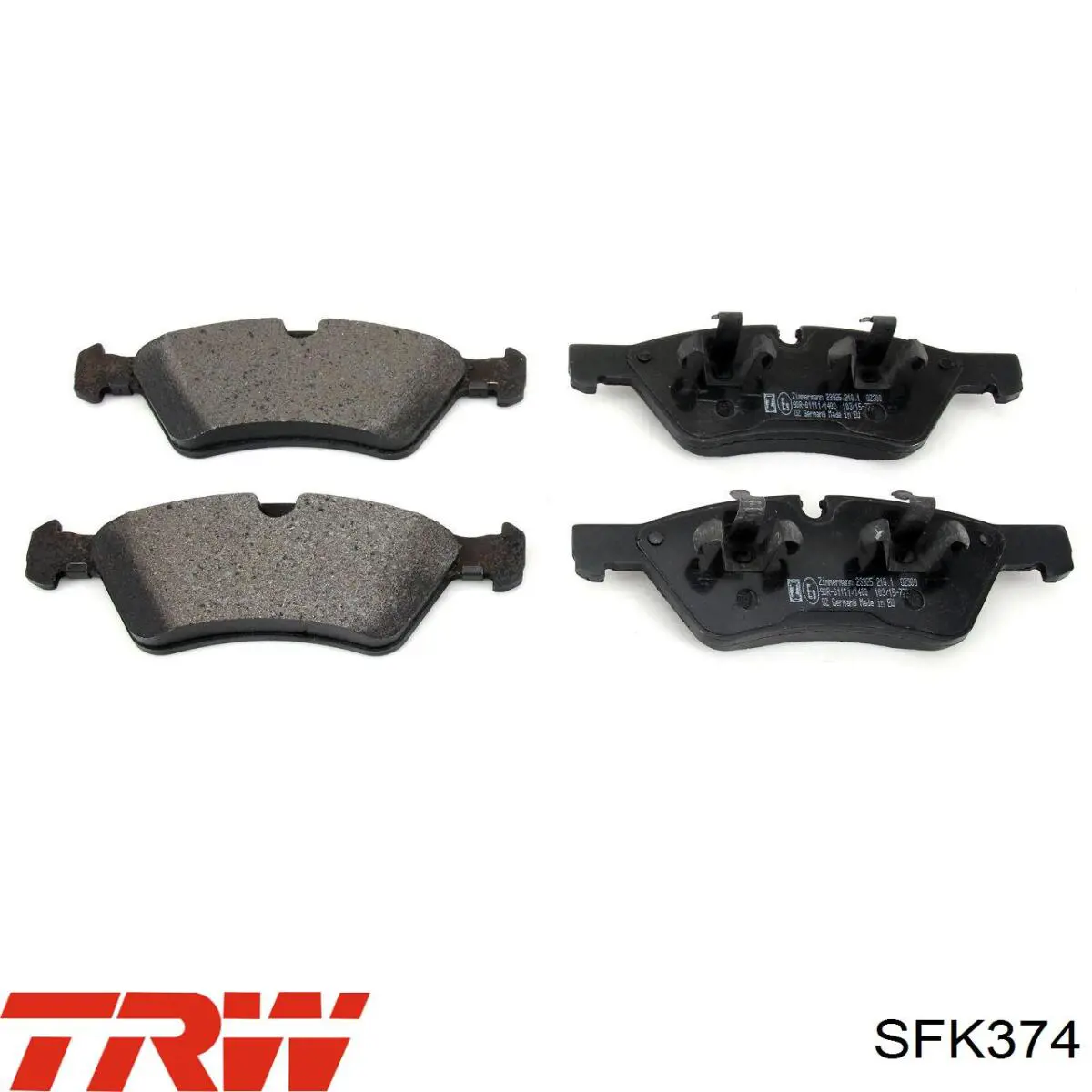 Монтажний комплект задніх барабанних колодок TRW SFK374
