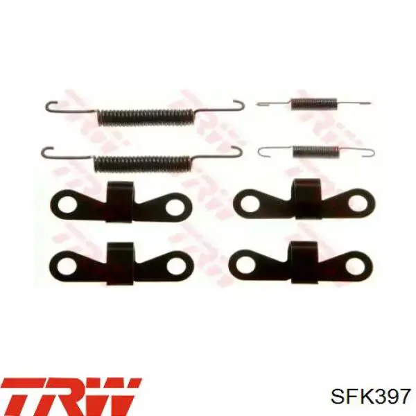 Монтажний комплект задніх барабанних колодок TRW SFK397 ціна, від 7.47 USD