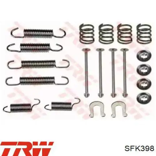 1987475352 Bosch Монтажний комплект задніх барабанних колодок