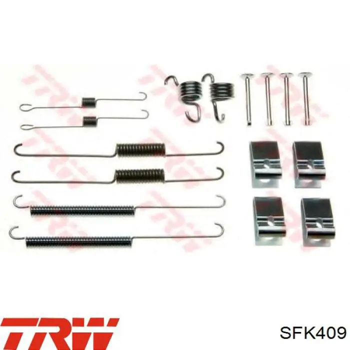 Ремкомплект задніх гальм TRW SFK409 ціна, від 6.22 USD