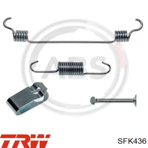 SFK436 TRW Ремкомплект задніх гальм