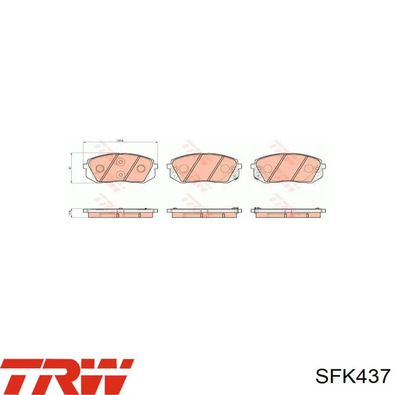Купити 583231H000 Hyundai/Kia Ремкомплект задніх гальм