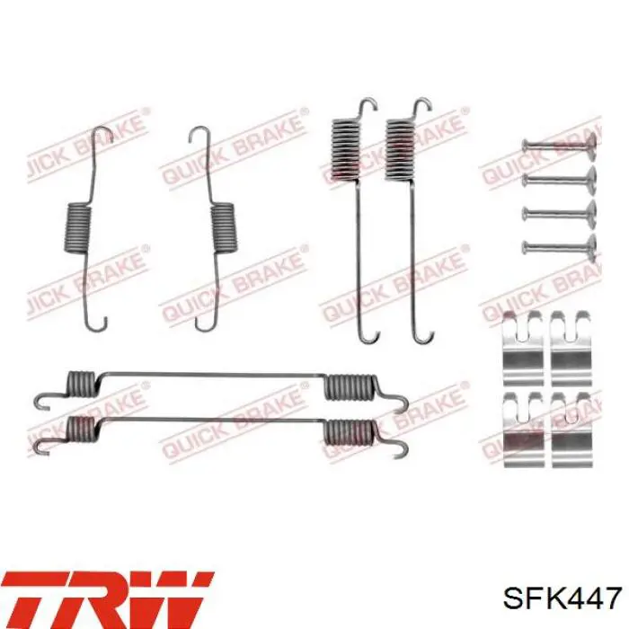 Купити SFK447 TRW Монтажний комплект задніх барабанних колодок