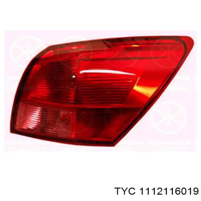 Задня ліва зовнішня фара TYC 1112116019 ціна, від 50.14 USD