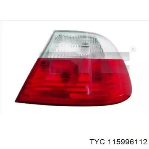 Задня ліва зовнішня фара TYC 115996112 ціна, від 50.40 USD