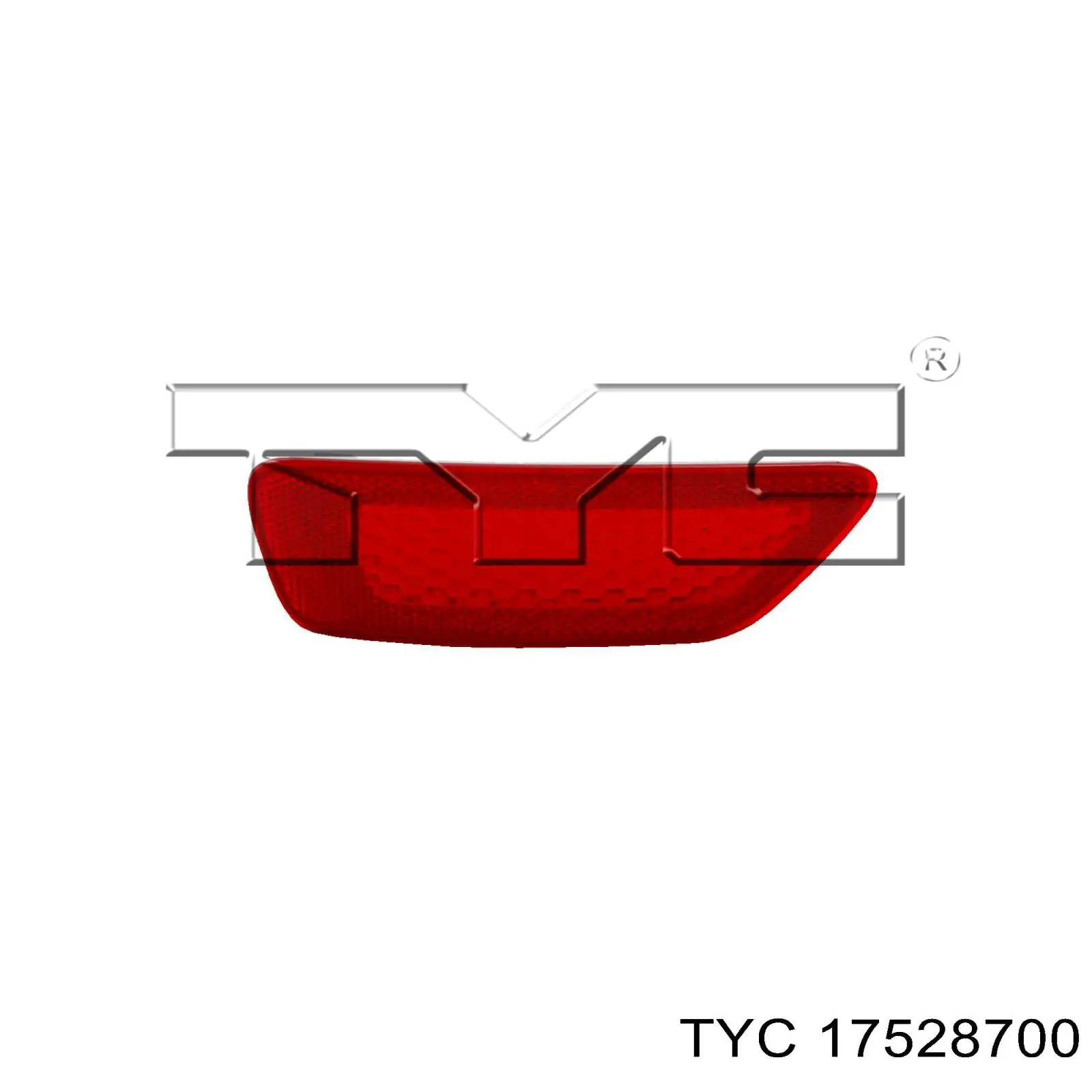 17528700 TYC Правий катафот бампера