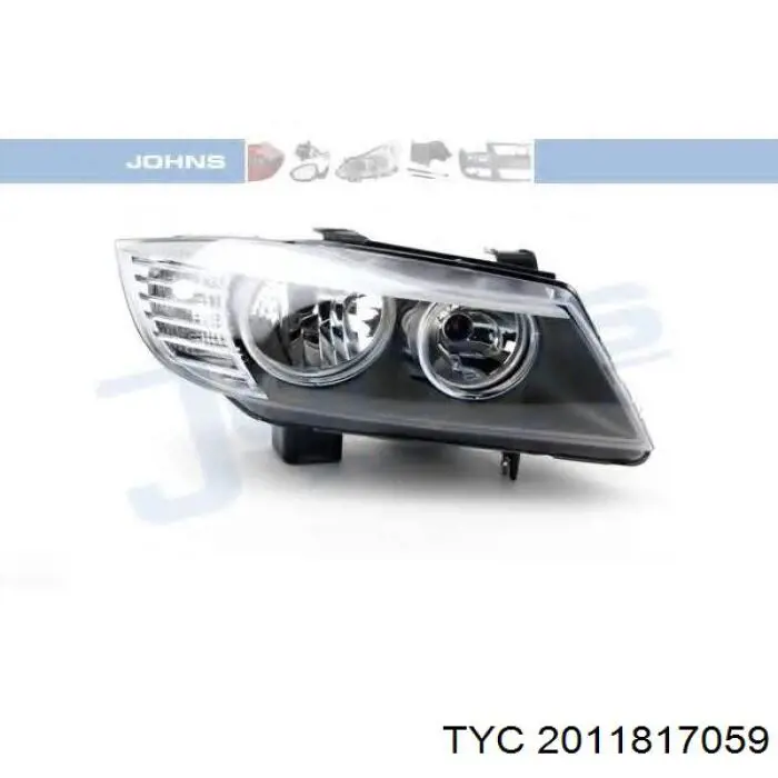 Фара правая TYC 2011817059 ціна, від 40.80 USD