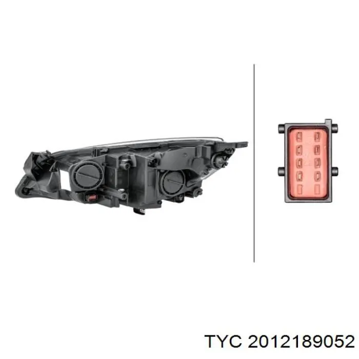 2012189052 TYC Фара правая
