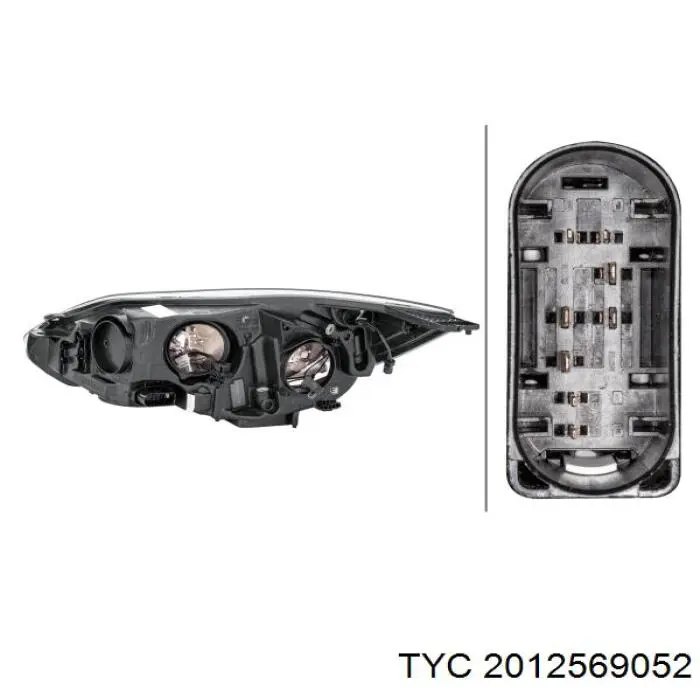 Купити 32C110T Polcar Права блок фара
