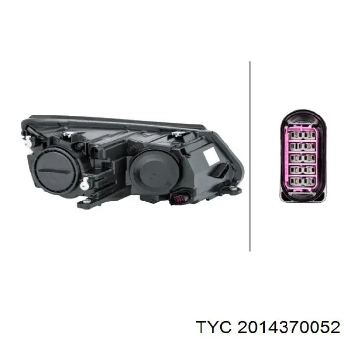Купити FP7428R1T TYC Фара ліва передня