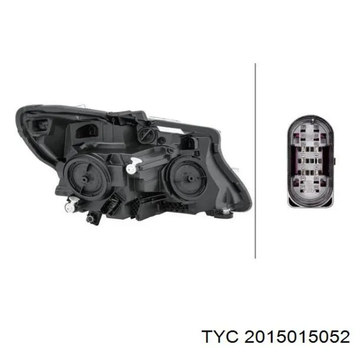 Купити 1EL011284521 HELLA Права блок фара