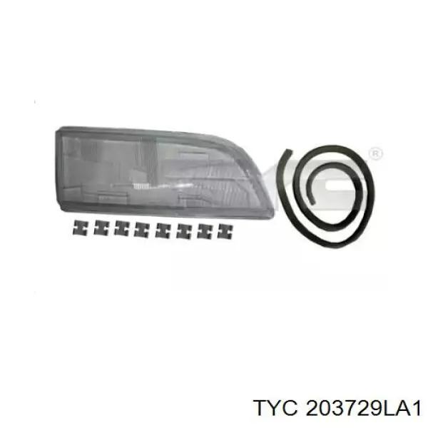 Купити 203729LA1 TYC Скло фари правої