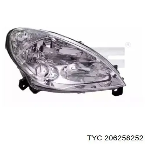 Купити 6204ZT Peugeot/Citroen Основна фара в зборі ліва