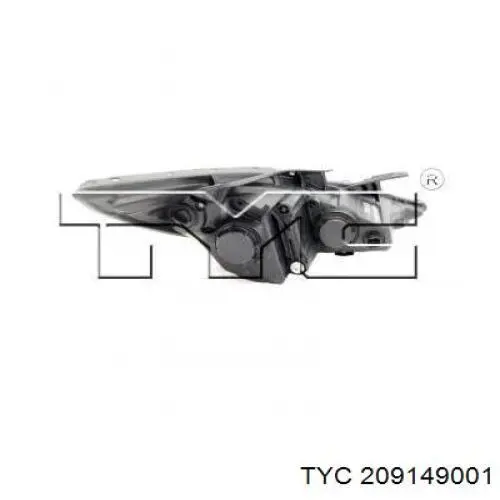 Купити 209149001 TYC Права блок фара