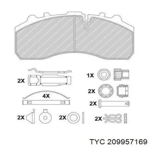 209957169 TYC Фара правая