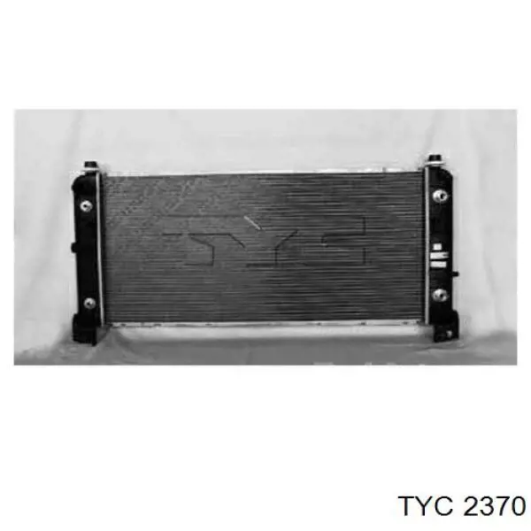 2370 TYC радіатор охолодження двигуна