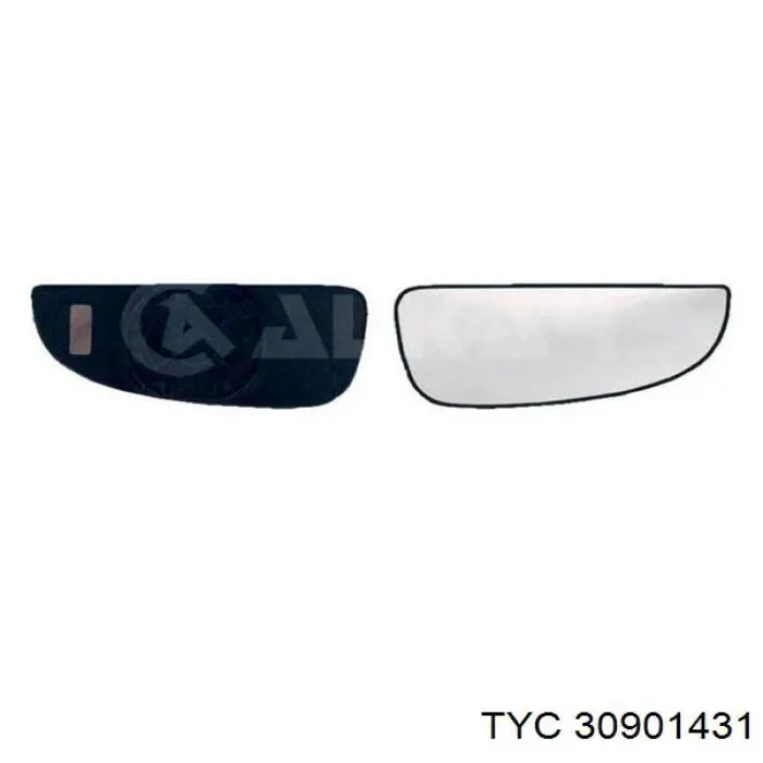 30901431 TYC дзеркальний елемент дзеркала заднього виду, правого