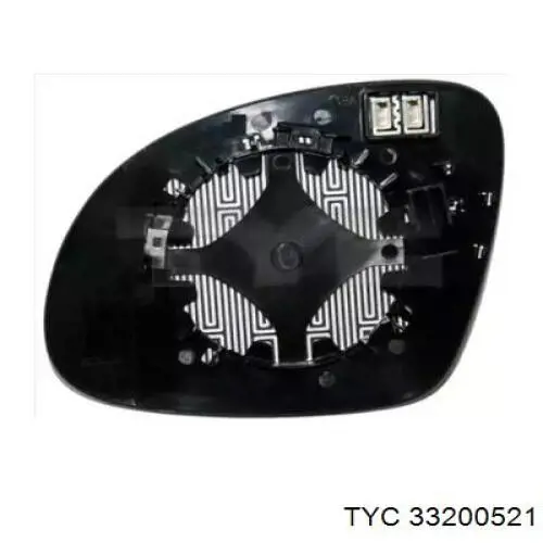 Скло дзеркала заднього виду, лівого TYC 33200521 ціна, від 12.53 USD