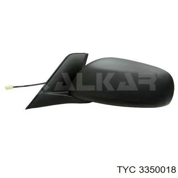 3350018 TYC Дзеркало заднього виду, ліве