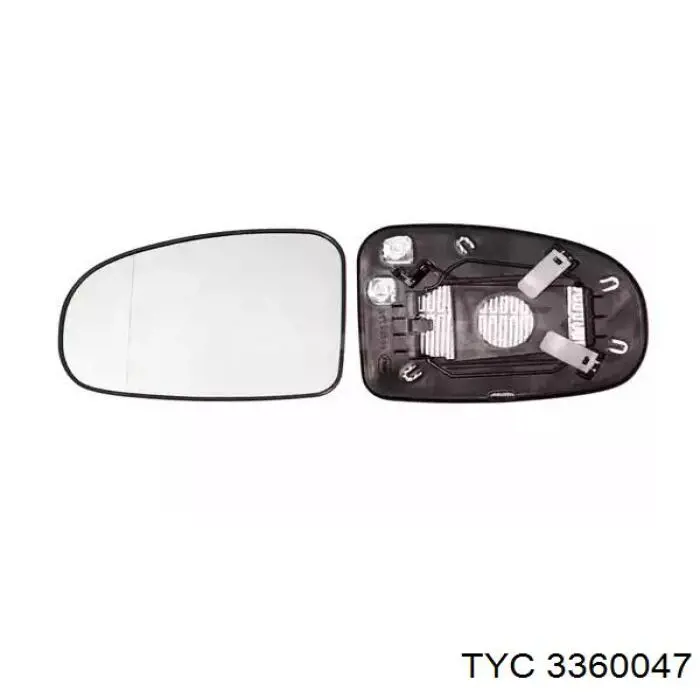 Праве бічне дзеркало TYC 388TYD421TPBL ціна, від 94.27 USD