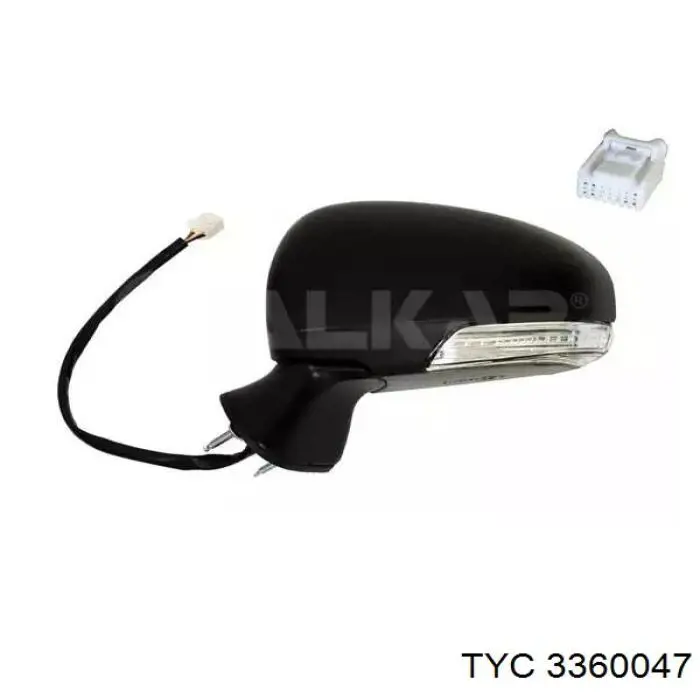 Купити 388TYD421TPBL TYC Дзеркало праве