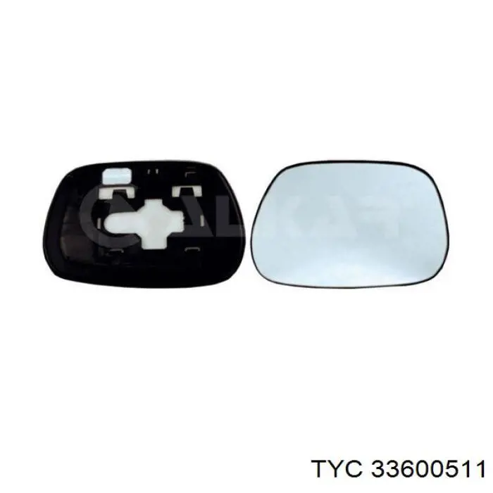 Дзеркальний елемент дзеркала заднього виду, правого Toyota Avensis Verso (LCM) (Тойота Авенсіс)