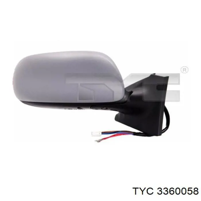3360058 TYC Дзеркало заднього виду, ліве