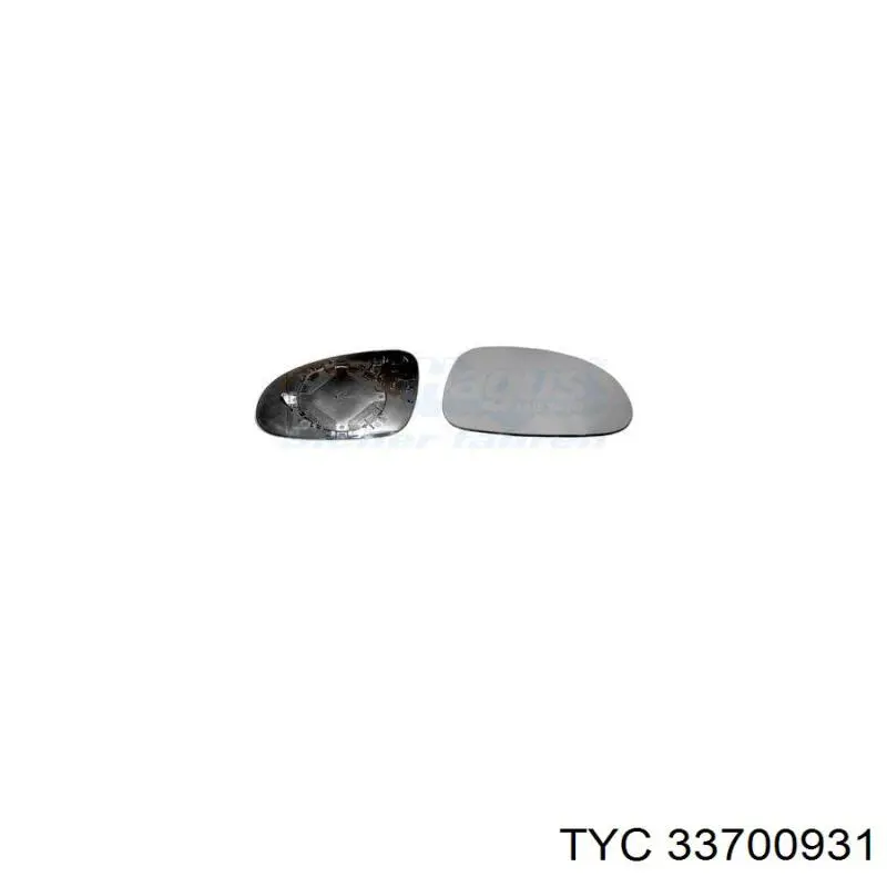 Купити 33700931 TYC Скло дзеркала заднього виду, правого