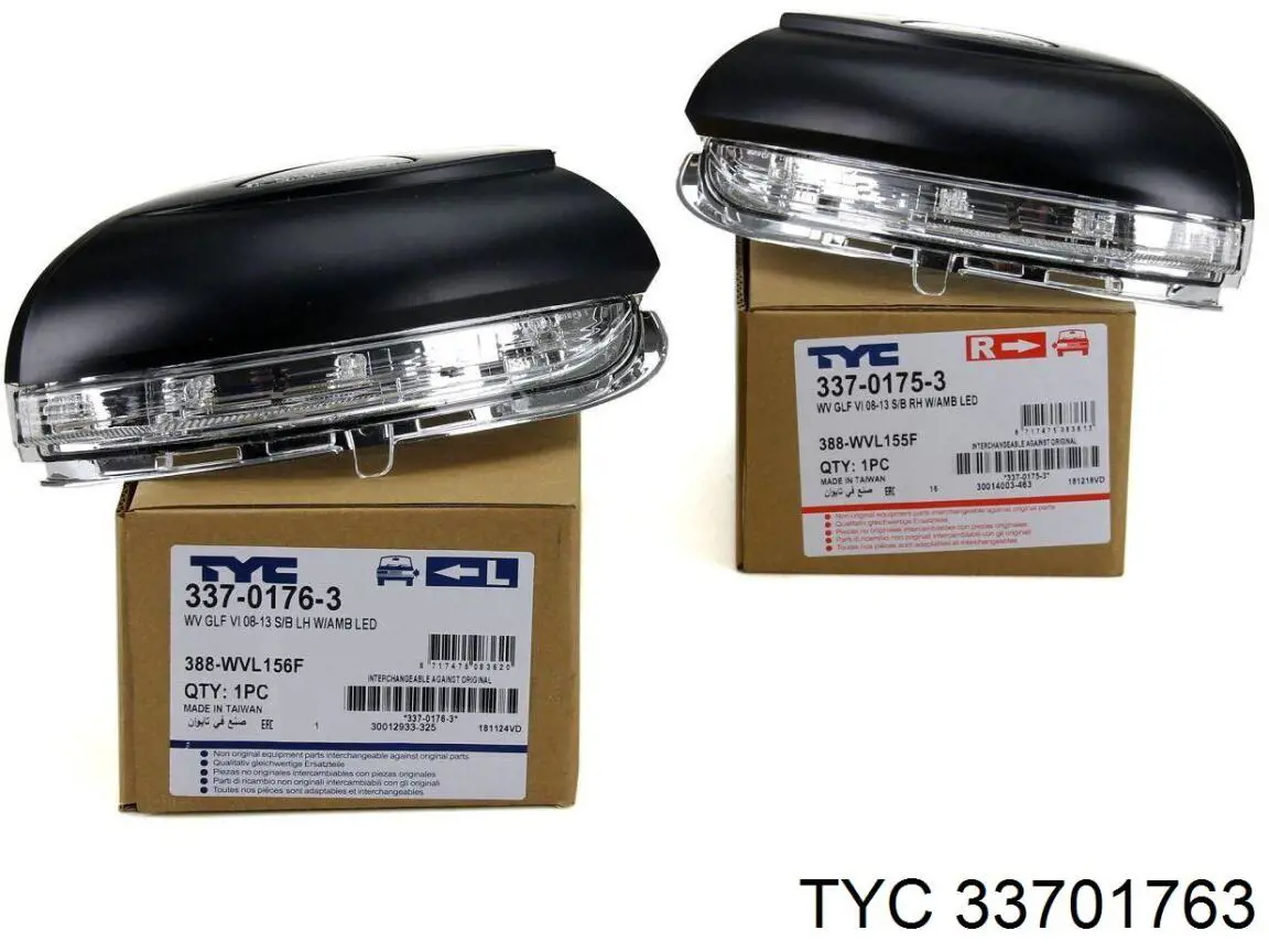 Купити 33701763 TYC Покажчик повороту дзеркала, лівий