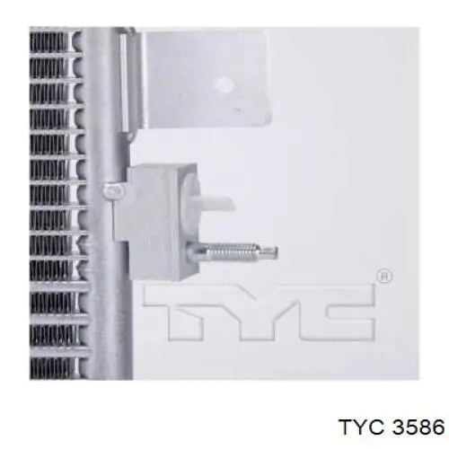 Радіатор кондиціонера 3586 TYC
