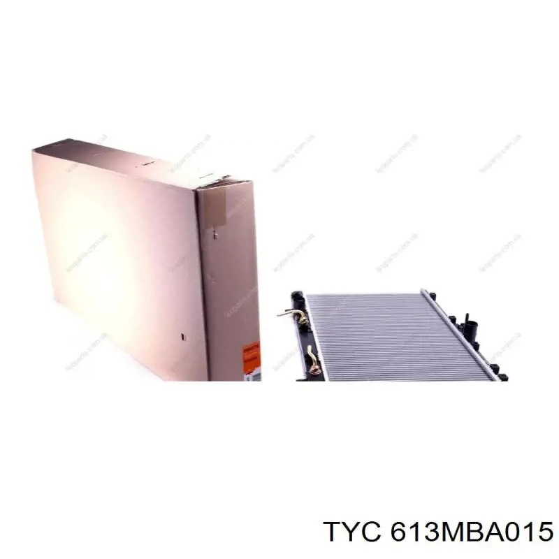 613MBA015 TYC Радіатор охолодження двигуна
