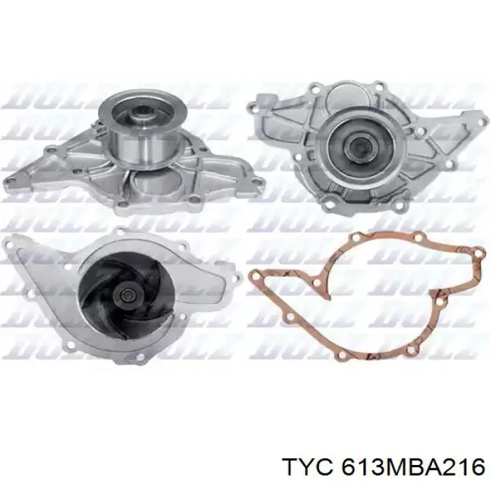 613MBA216 TYC Радіатор охолодження двигуна