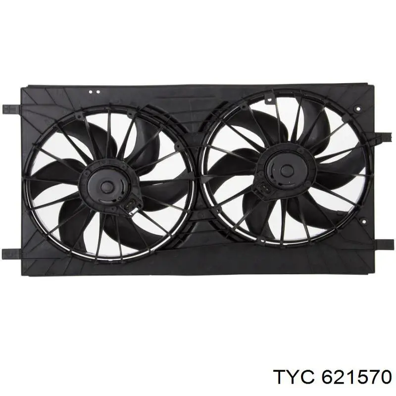 Купити 5159099AA Chrysler Дифузор радіатора охолодження, в зборі з двигуном і крильчаткою