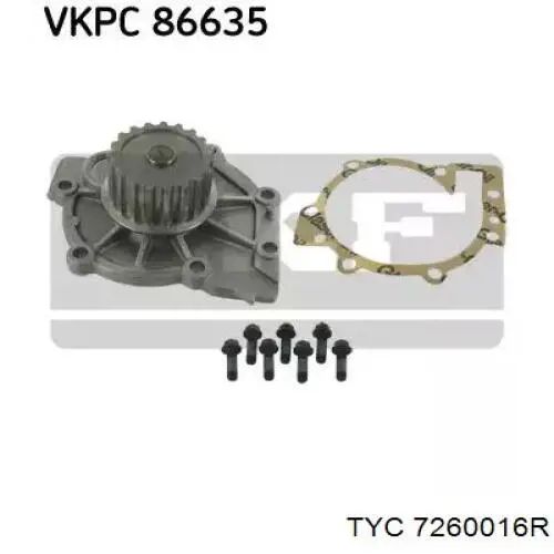 Купити 7260016R TYC Радіатор двигуна
