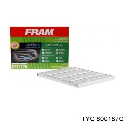 Купити 800187C TYC Фільтр салону вугільний