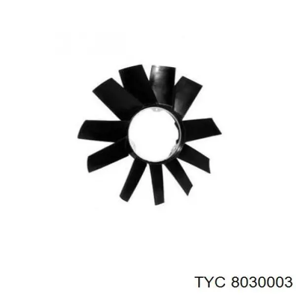 Купити 8030003 TYC Вентилятор радіатора кондиціонера