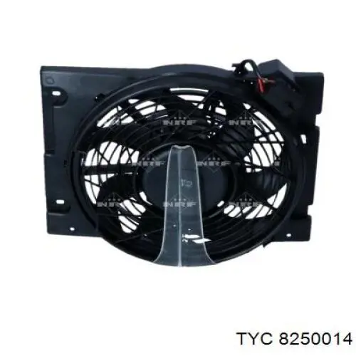 8250014 TYC дифузор радіатора охолодження, в зборі з двигуном і крильчаткою