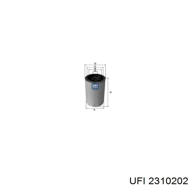 2310202 UFI фільтр масляний