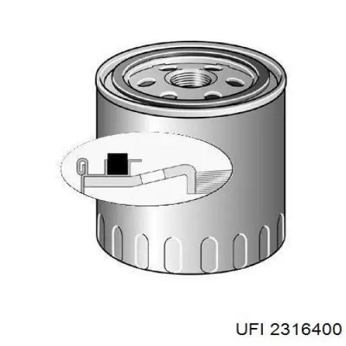 Фільтр масляний UFI 2316400