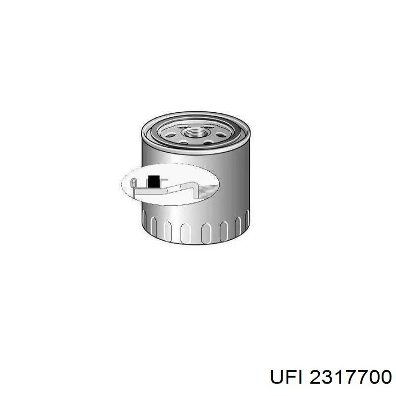Масляний фільтр двигуна UFI 2317700 ціна, від 5.75 USD