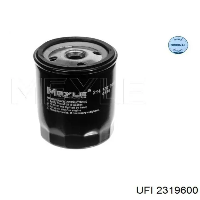 Масляний фільтр двигуна UFI 2319600 ціна, від 3.60 USD