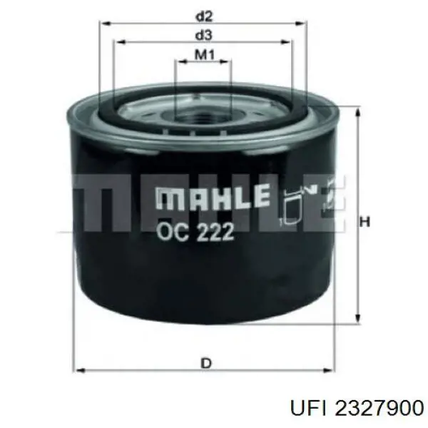 Купити 2327900 UFI Фільтр очищення масла відцентровий