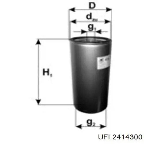 Фільтр паливний 2414300 UFI